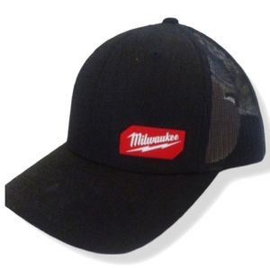 MILWAUKEE Black Pinstripe Snapback Baseball Cap Hat One Size